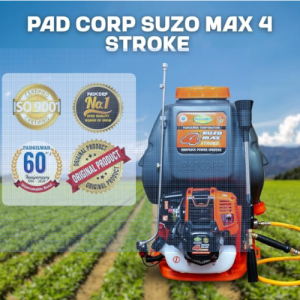 Pad Corp Suzo Max 4 ST Turbo Power Sprayer Petrol Engine, Tank 20 Liter Capacity, with Double Suction (SUZO MAX)